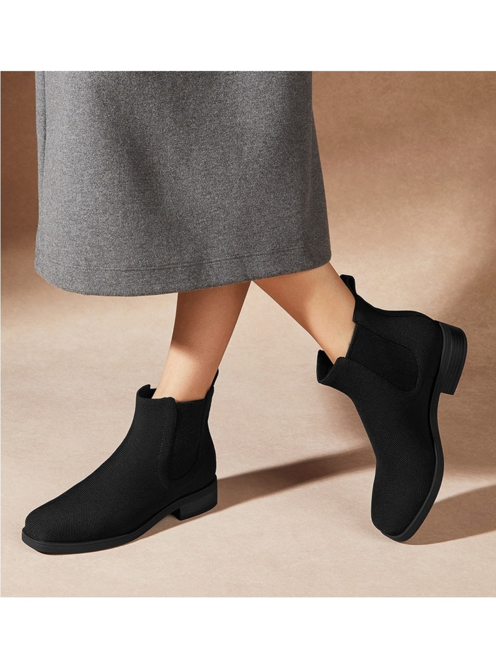 Vivaia Square-Toe Ankle Chelsea Boots (Clara) Size 40 US 9